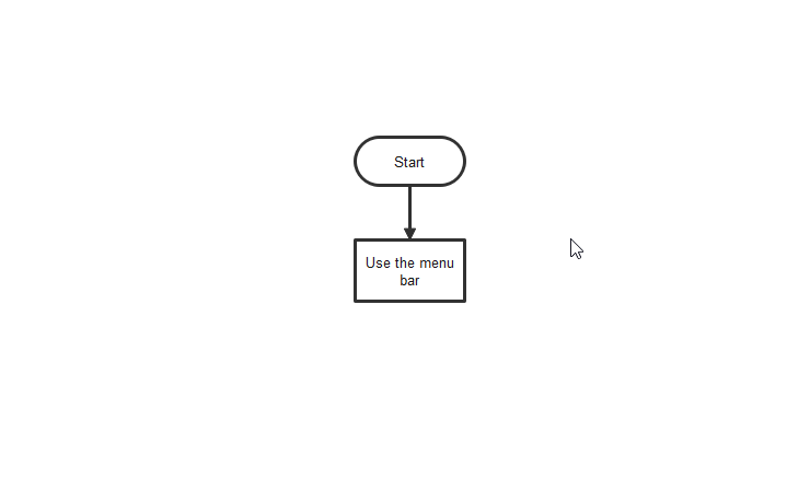 format shapes with pop-up menus